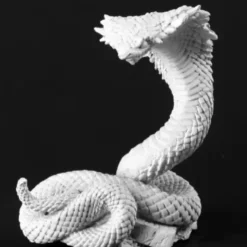 Tabletop Miniatures>Reaper Miniatures Giant Cobra #03679 Dark Heaven Legends Unpainted Metal Figure - Your Source for Gaming Essentials