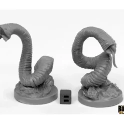 Tabletop Miniatures>Reaper Miniatures Giant Leeches (2) #44031 Bones Black Plastic Unpainted Minis - Your Source for Gaming Essentials