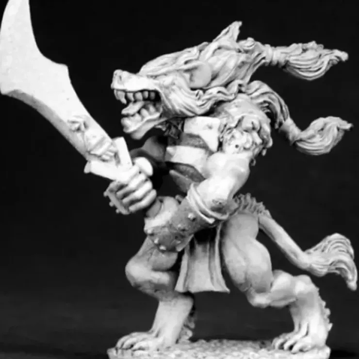 Tabletop Miniatures>Reaper Miniatures Gnarr, Gnoll Champion #02592 Dark Heaven Unpainted Metal - Your Source for Gaming Essentials
