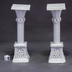 Tabletop Miniatures>Reaper Miniatures Graveyard Column (x2) #77638 Bones Unpainted Plastic Mini - Your Source for Gaming Essentials