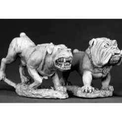 Tabletop Miniatures>Reaper Miniatures Guard Dogs (2 Pieces) #03326 Dark Heaven Unpainted Metal - Your Source for Gaming Essentials