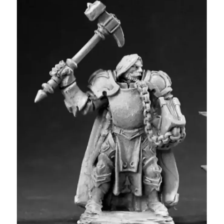 Tabletop Miniatures>Reaper Miniatures Halbarand, Cleric #03427 Dark Heaven Legends Unpainted Metal - Your Source for Gaming Essentials