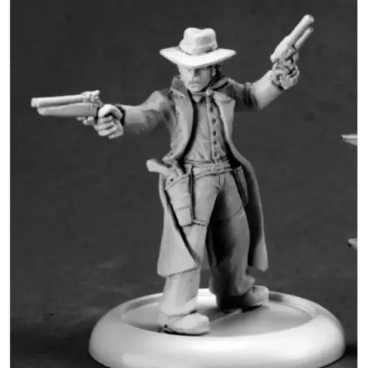 Tabletop Miniatures>Reaper Miniatures Hank Callahan, Gunslinger #50251 Chronoscope Unpainted Metal - Your Source for Gaming Essentials