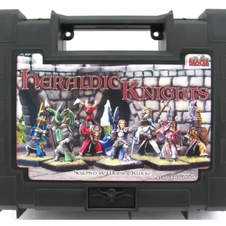 Tabletop Miniatures>Reaper Miniatures Heraldic Knights #10026 Boxed Sets Unpainted Metal RPG Figure - Your Source for Gaming Essentials
