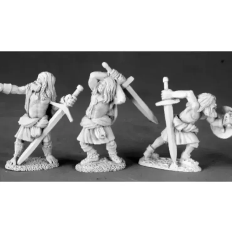Reaper Miniatures Highlanders (3 Pcs) #03488 Dark Heaven Unpainted Metal - Your Source for Gaming Essentials* Tabletop Miniatures