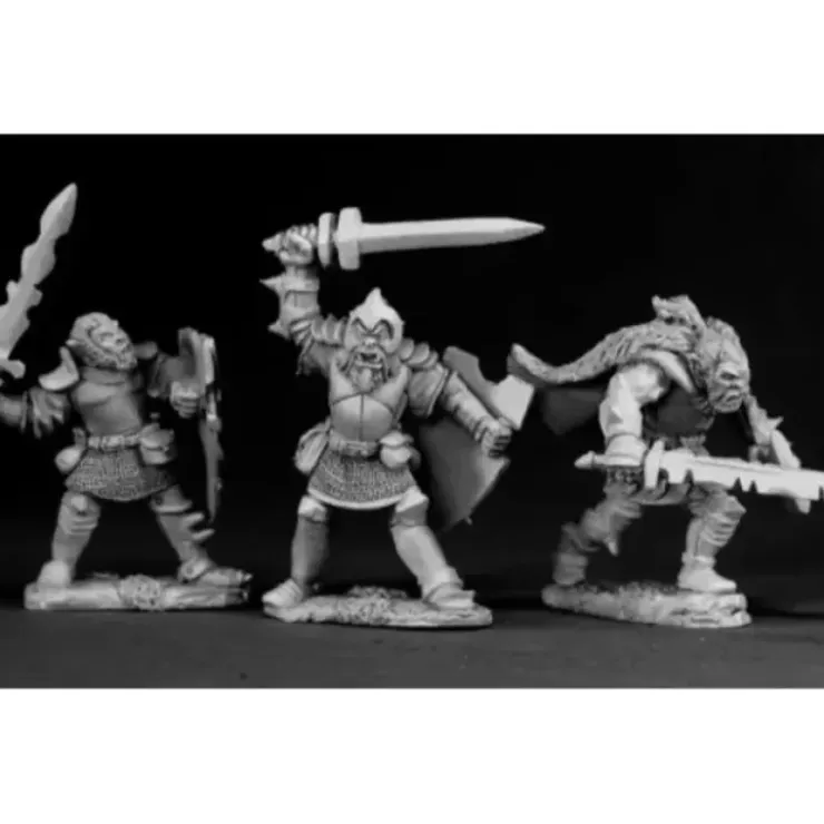Tabletop Miniatures>Reaper Miniatures Hobgoblins (3 Pieces) #03040 Dark Heaven Unpainted Metal - Your Source for Gaming Essentials