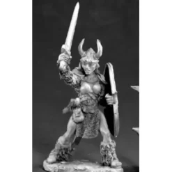 Tabletop Miniatures>Reaper Miniatures Ingrid Female Viking Warrior 03384 Dark Heaven Unpainted Mini - Your Source for Gaming Essentials