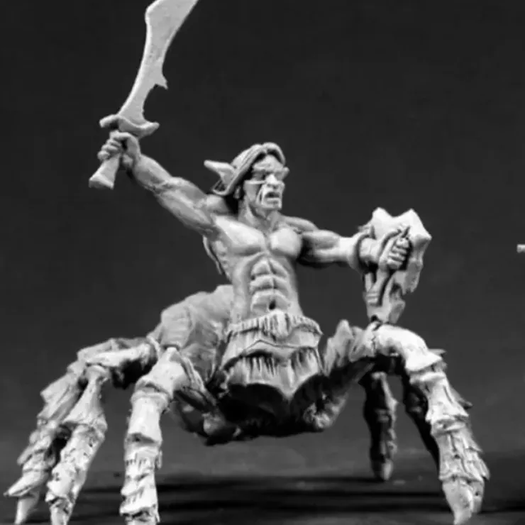 Tabletop Miniatures>Reaper Miniatures Isiri Arachnid Warrior #14514 Darkspawn Unpainted RPG D&D Mini - Your Source for Gaming Essentials