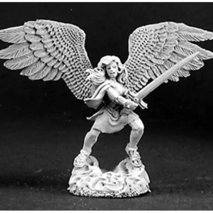 Tabletop Miniatures>Reaper Miniatures Ithuriel, Female Angel #03143 Dark Heaven Unpainted Metal - Your Source for Gaming Essentials