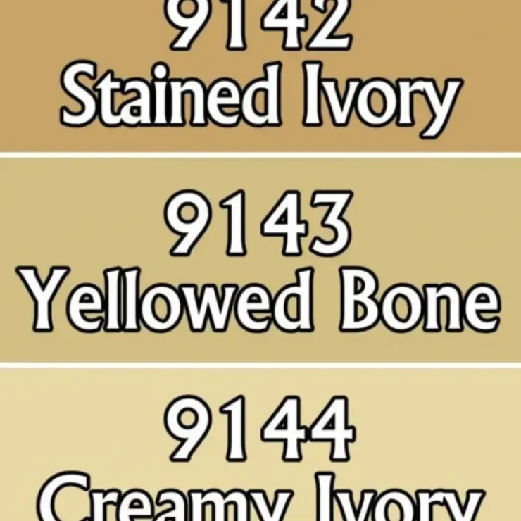Tabletop Miniatures>Reaper Miniatures Ivory Bone Triad #09748 Master Series Triads 3 Pack .5oz Paint - Your Source for Gaming Essentials
