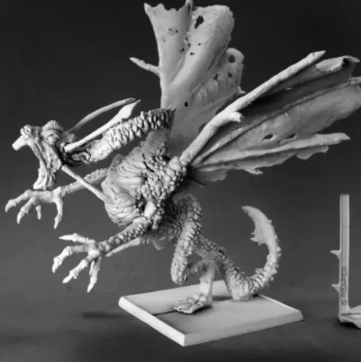 Reaper Miniatures Jabberwock #60056 Pathfinder Miniatures Unpainted RPG D&D Mini - Your Source for Gaming Essentials* Tabletop Miniatures