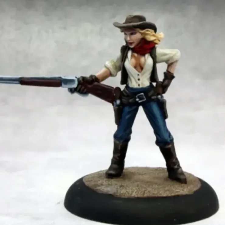 Tabletop Miniatures>Reaper Miniatures Janey Blankenship, Cowgirl #50282 Chronoscope Unpainted Figure - Your Source for Gaming Essentials
