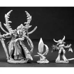 Tabletop Miniatures>Reaper Miniatures Kal'Valantis, Lich Queen #03187 Dark Heaven Unpainted Metal - Your Source for Gaming Essentials