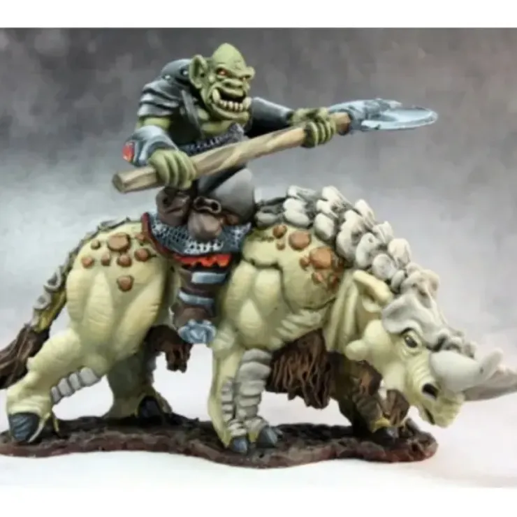Tabletop Miniatures>Reaper Miniatures Kargir Tundra Beast Rider #14632 Kargir Unpainted RPG D&D Mini - Your Source for Gaming Essentials