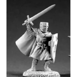 Tabletop Miniatures>Reaper Miniatures Knight Templar #02119 Dark Heaven Legends Unpainted Metal - Your Source for Gaming Essentials