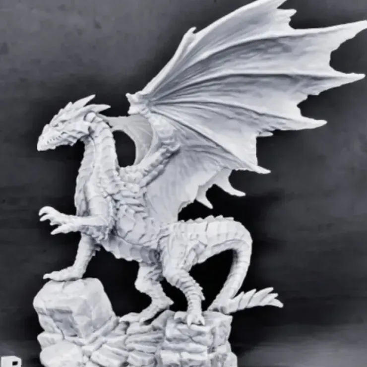 Tabletop Miniatures>Reaper Miniatures Kyphrixis, The Copper Dragon#77565 Bones Unpainted Plastic - Your Source for Gaming Essentials