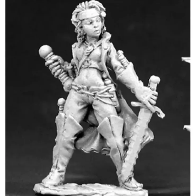 Tabletop Miniatures>Reaper Miniatures Lanura Windsong, Elf Wizard 03415 Dark Heaven Unpainted Metal - Your Source for Gaming Essentials