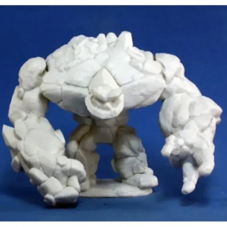 Tabletop Miniatures>Reaper Miniatures Large Earth Elemental #77185 Bones Unpainted Plastic Figure - Your Source for Gaming Essentials