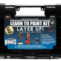 Reaper Miniatures Learn To Paint Kit 08907 Layer Up: Blending, Glazing, & Lining - Your Source for Gaming Essentials* Tabletop Miniatures