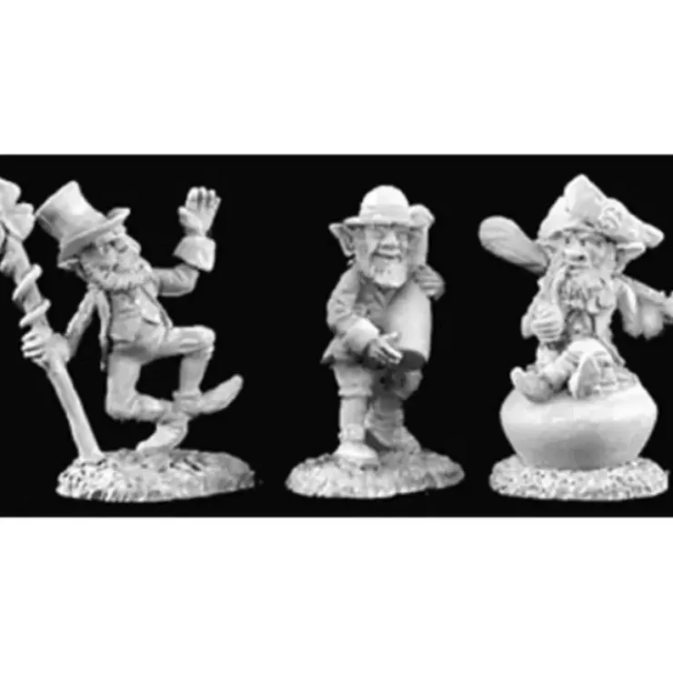 Tabletop Miniatures>Reaper Miniatures Leprechauns (3 Pieces) #02921 Dark Heaven Unpainted Metal - Your Source for Gaming Essentials