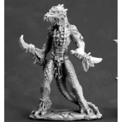 Tabletop Miniatures>Reaper Miniatures Lizardman Shaman #03607 Dark Heaven Legends Unpainted Metal - Your Source for Gaming Essentials