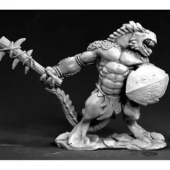Tabletop Miniatures>Reaper Miniatures Lizardman Tyrant #03390 Dark Heaven Legends Unpainted Metal - Your Source for Gaming Essentials