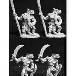 Tabletop Miniatures>Reaper Miniatures Lizardmen Warriors 4 Pcs #06057 Dark Heaven Legends Army Packs - Your Source for Gaming Essentials