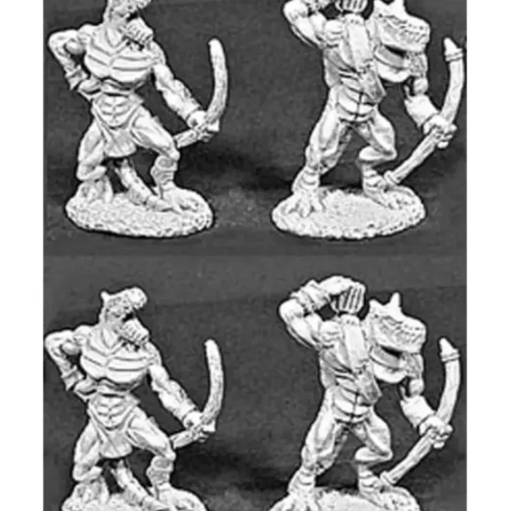 Reaper Miniatures Lizardmen Archers 4 Pcs #06046 Dark Heaven Legends Army Packs - Your Source for Gaming Essentials* Tabletop Miniatures