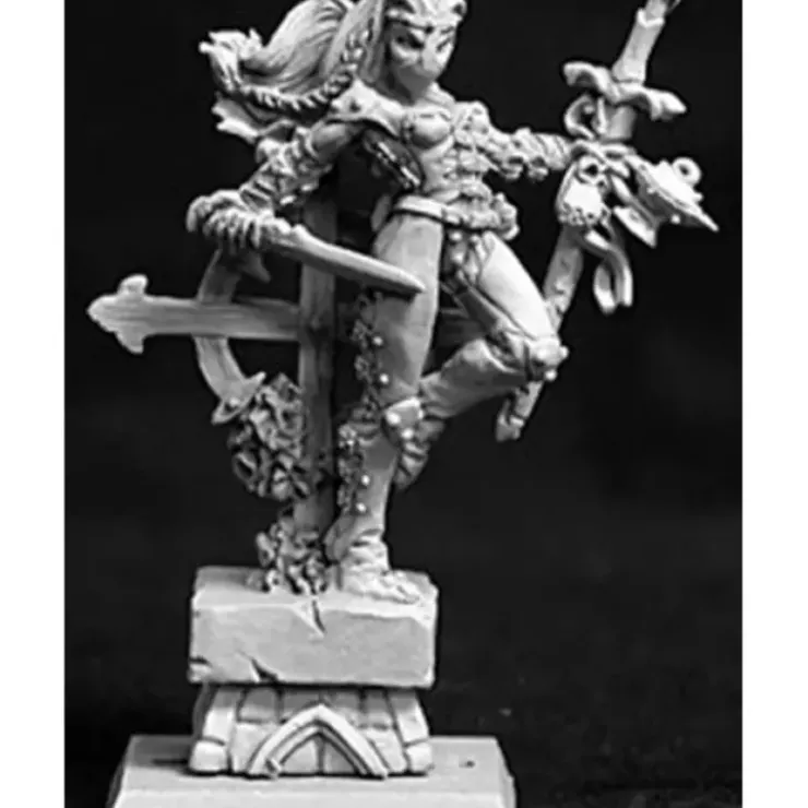 Tabletop Miniatures>Reaper Miniatures Lola, Overlords Hero #14020 Overlords Unpainted RPG D&D Mini - Your Source for Gaming Essentials