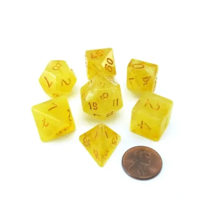 Dice>Reaper Miniatures Lucky Pizza Dungeon Dice - Gem Yellow - Your Source for Gaming Essentials