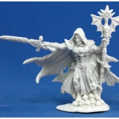 Reaper Miniatures Malek, Necromancer #77172 Bones Unpainted Plastic Mini Figure - Your Source for Gaming Essentials* Tabletop Miniatures