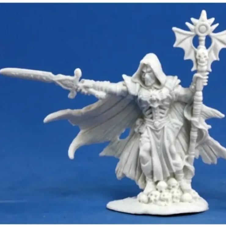Reaper Miniatures Malek, Necromancer #77172 Bones Unpainted Plastic Mini Figure - Your Source for Gaming Essentials* Tabletop Miniatures