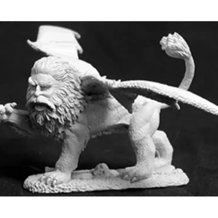 Tabletop Miniatures>Reaper Miniatures Manticore #02639 Dark Heaven Legends Unpainted Metal Figure - Your Source for Gaming Essentials
