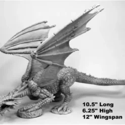 Tabletop Miniatures>Reaper Miniatures Marthrangul, Great Dragon 77542 Bones Unpainted Plastic Figure - Your Source for Gaming Essentials