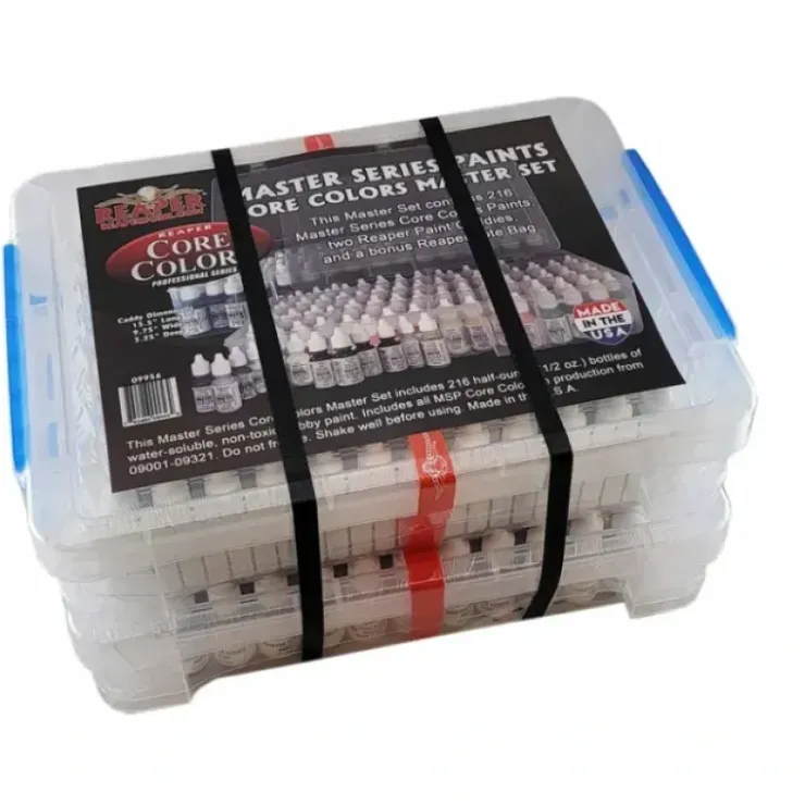 Tabletop Miniatures>Reaper Miniatures #09956 Master Series Paint Core Colors Master Set, 216 Colors (09001-09321) - Your Source for Gaming Essentials