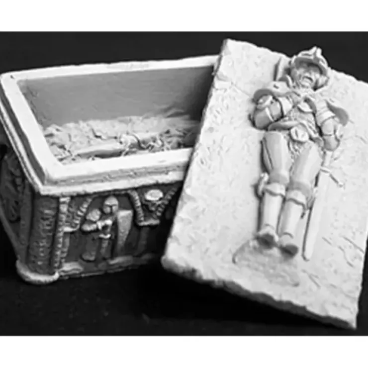 Tabletop Miniatures>Reaper Miniatures Medieval Sarcophagus #02627 Dark Heaven Unpainted Metal - Your Source for Gaming Essentials