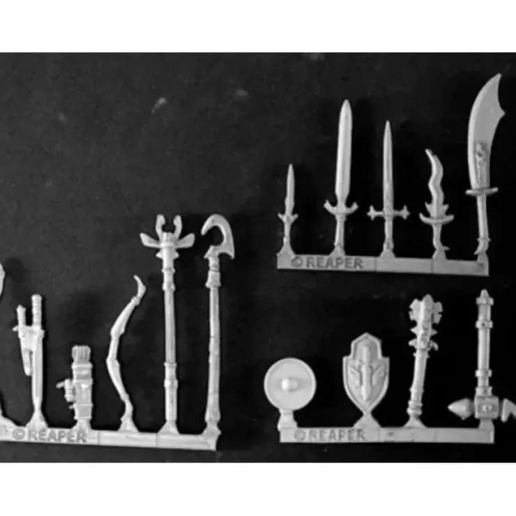 Tabletop Miniatures>Reaper Miniatures Mercenary Weapons Pack (15) #14522 Mercenary Unpainted Mini - Your Source for Gaming Essentials