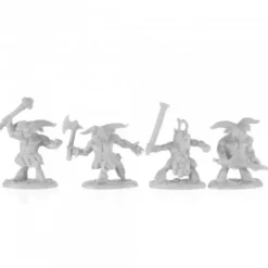 Tabletop Miniatures>Reaper Miniatures Minitaurs (4) #77680 Unpainted Plastic Bones Mini Figure - Your Source for Gaming Essentials