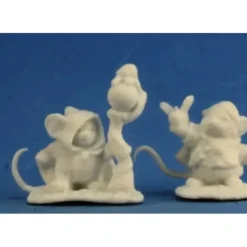 Tabletop Miniatures>Reaper Miniatures Mousling Druid and Beekeeper #77290 Bones Unpainted Figure - Your Source for Gaming Essentials