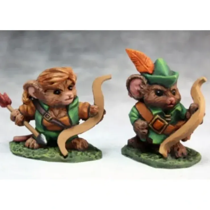 Tabletop Miniatures>Reaper Miniatures Mousling Ranger & Yeoman #03743 Dark Heaven Legends Unpainted - Your Source for Gaming Essentials
