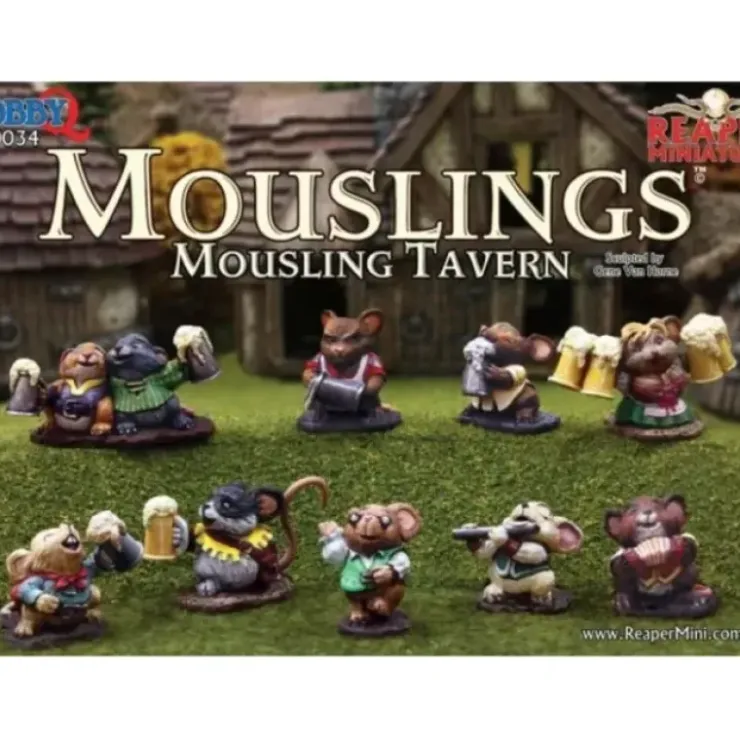 Tabletop Miniatures>Reaper Miniatures Mousling Tavern #10034 Boxed Sets D&D RPG Mini Figure - Your Source for Gaming Essentials