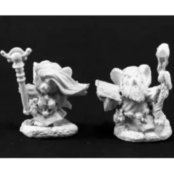 Tabletop Miniatures>Reaper Miniatures Mousling Wizards 2 Pcs #03827 Dark Heaven Unpainted Metal Mini - Your Source for Gaming Essentials