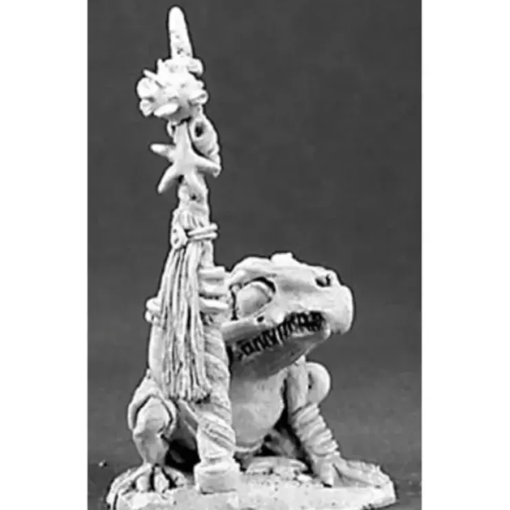 Tabletop Miniatures>Reaper Miniatures Mudcroak, Frogman Shaman #03174 Dark Heaven Unpainted Metal - Your Source for Gaming Essentials