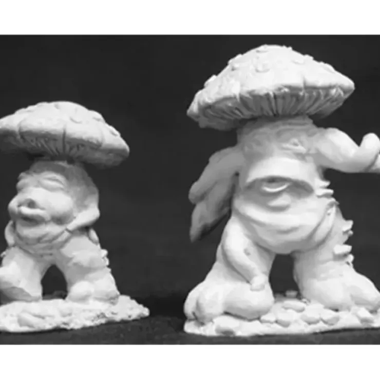 Tabletop Miniatures>Reaper Miniatures Mushroom Men (2 Pieces) #02679 Dark Heaven Unpainted Metal - Your Source for Gaming Essentials