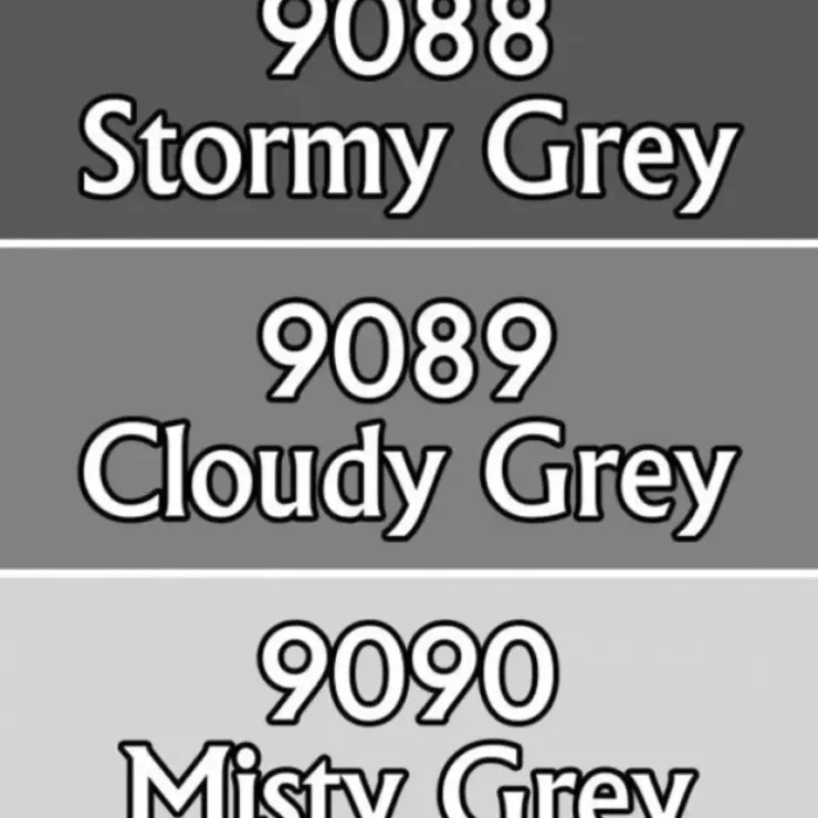 Tabletop Miniatures>Reaper Miniatures Neutral Greys #09730 Master Series Triads 3 Pack .5oz Paint - Your Source for Gaming Essentials