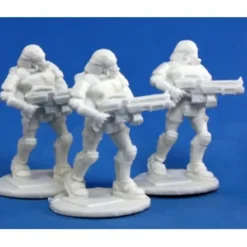 Tabletop Miniatures>Reaper Miniatures Nova Corp: Rifleman (3) #80015 Chronoscope Bones Figure - Your Source for Gaming Essentials
