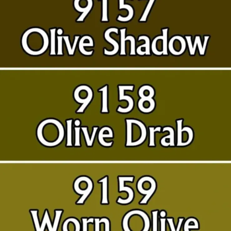 Tabletop Miniatures>Reaper Miniatures Olive Drabs #09753 Master Series Triads 3 Pack .5oz Paint - Your Source for Gaming Essentials