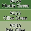 Tabletop Miniatures>Reaper Miniatures Olive Greens #09712 Master Series Triads 3 Pack .5oz Paint - Your Source for Gaming Essentials