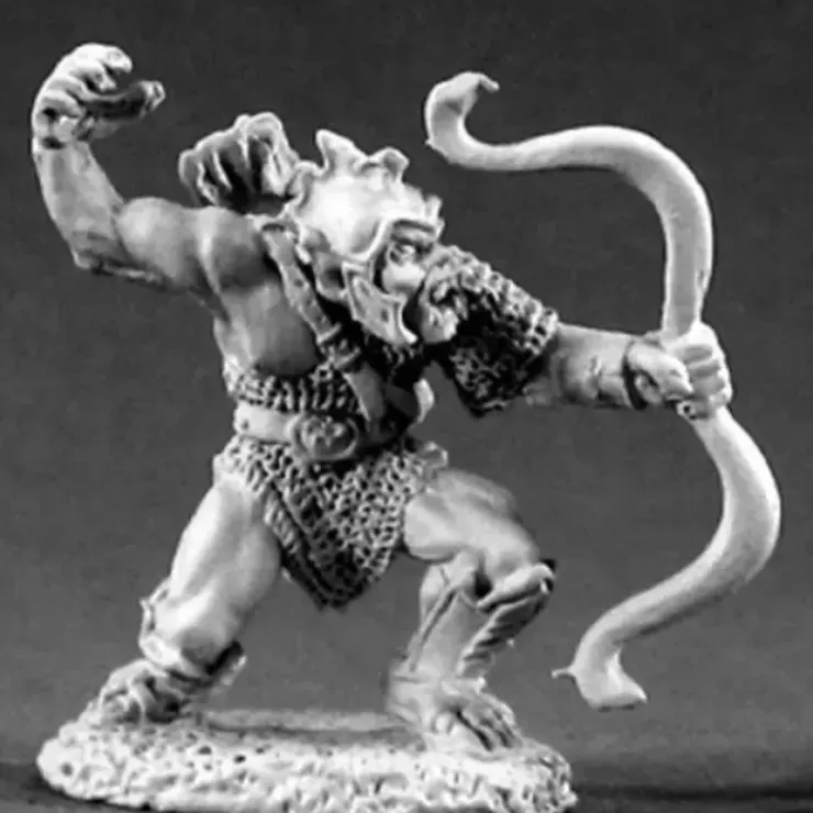 Tabletop Miniatures>Reaper Miniatures Orc Bowman #02131 Dark Heaven Legends Unpainted Metal Figure - Your Source for Gaming Essentials