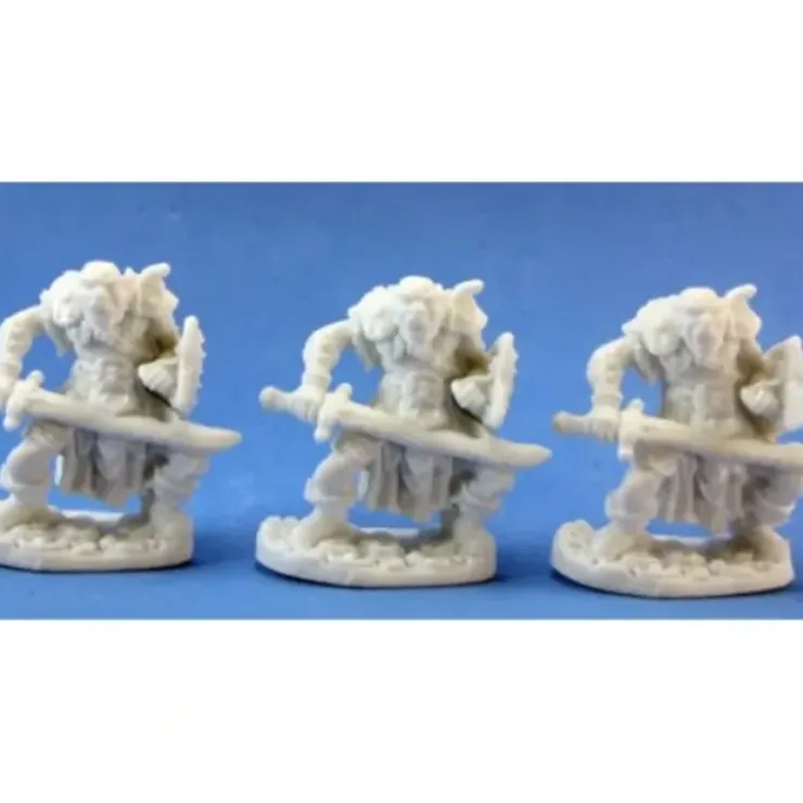 Tabletop Miniatures>Reaper Miniatures Orc Swordsman (3) #77019 Bones Plastic D&D RPG Mini Figure - Your Source for Gaming Essentials